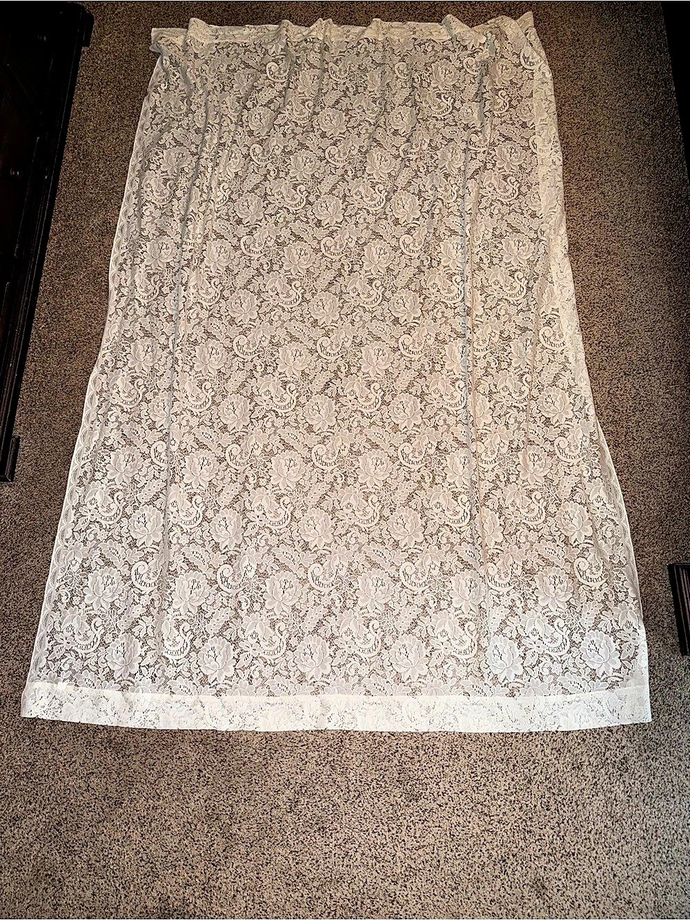 Off White/Light Cream JC Penney curtain panel (1)